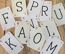 Vintage Lexicon Cards A-Z ~ Letter Cards ~ For crafting. 