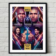 UFC 281 Israel Adesanya vs. Alex Pereira Fight Poster - Wall Art Print - Poirier