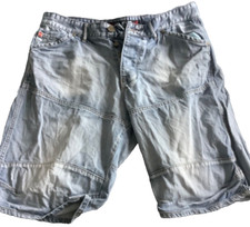 Voi Jeans Men’s Denim Shorts 36” Pockets Summer Light Faded Denim #4152