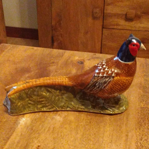 Quail hand painted glossy - quail,