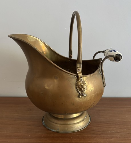 Vintage copper brass coal - copper, ash