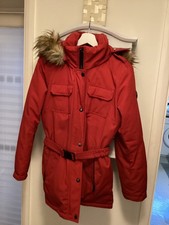 Michael Kors red feather & down coat, size M