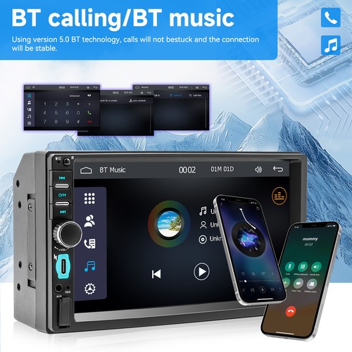 Double 2din touch screen - 7",