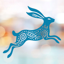 Folk Art Leaping Hare Vinyl