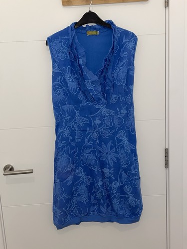 Blue floral dress - blue,
