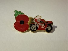 Joey Dunlop Poppy Badge - All Proceeds to Royal British Legion Poppy Appeal 2025