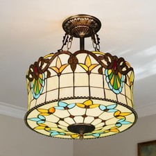 17 Inch Vintage Colored Glass