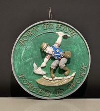 Vintage Hand Painted 3d Plaque