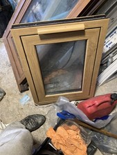 Flush fit upvc Irish oak window brand new 50 x 70.5 cm h with sill