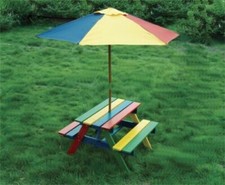 Kids picnic table - table, with