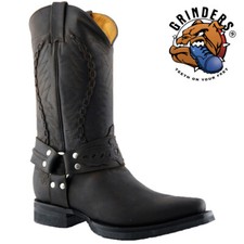 Grinders Cowboy Boots Brown