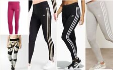 ADIDAS WOMENS 3-STRIPE LEGGINGS BOTTOMS  RUNNING PANT  6,8,10,12,14,16,18,22