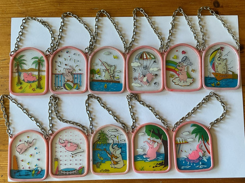 Vintage novelty keychains - vintage,