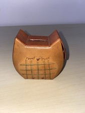 Leather Owl Money Box “piggy