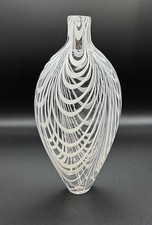 VICTORIAN NAILSEA PULL UP LOOP GLASS FLASK -  19TH CENTURY