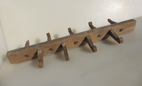 Vintage wooden coat rack - coat,