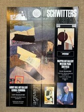 VINTAGE ORIGINAL ART GALLERY EXHIBITION POSTER 1987 KURT SCHWITTERS BRITAIN DADA