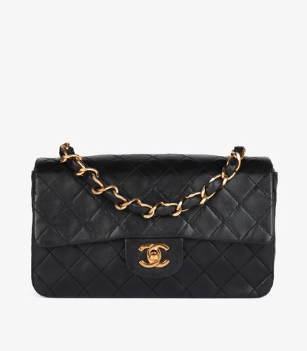 Chanel black quilted lambskin - chanel,