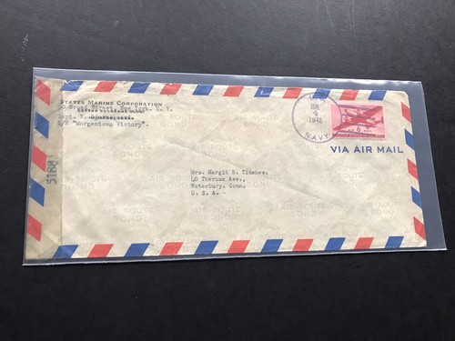 1945 censor cover us navy - 1945,