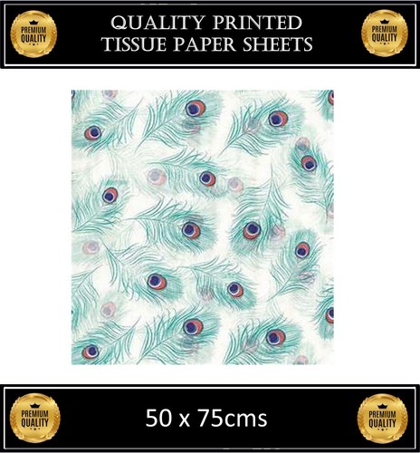 Peacock feathers gift bag box - peacock,