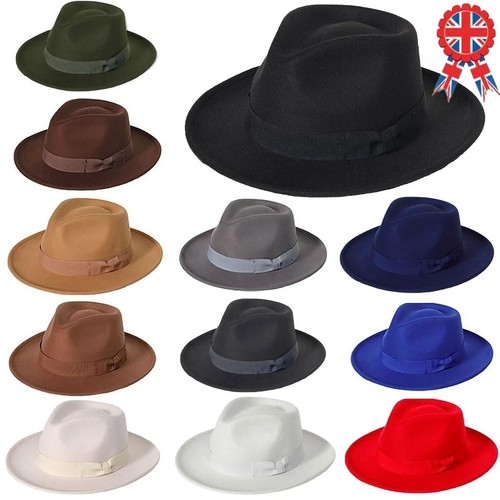 Mens wide brim fedora hat - mens,