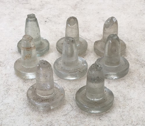 Eight victorian clear - clear, glass