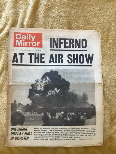 Farnborough air show - air, crash
