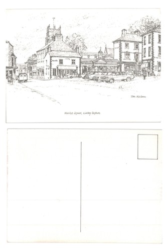 Postcard market square - market,