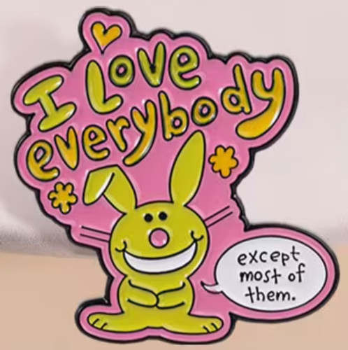 Retro love everybody bunny - love,