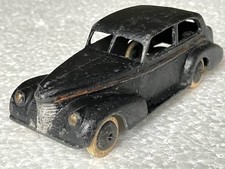 Pre war Dinky 39b Oldsmobile 6 in black with silver lacquered baseplate.