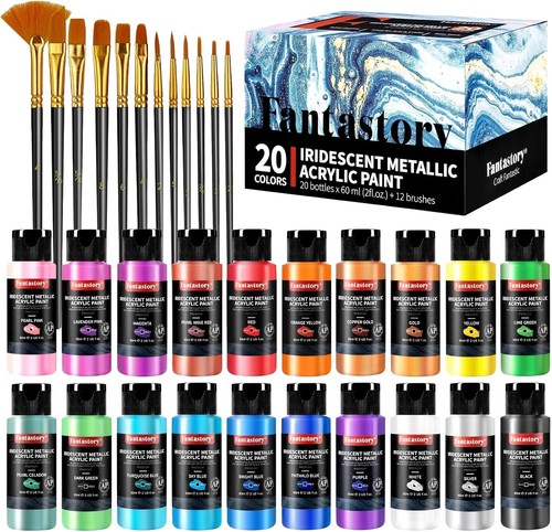 Metallic iridescent acrylic - metallic,