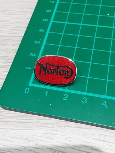 Red norton motorcycles pin - motorcycles,