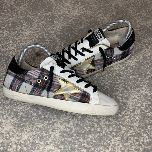 Golden goose superstar plaid - golden,