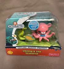 Octonauts Childrens Toys BNIB Fisher Price Inkling & the Seahorse 2012 Bathtime