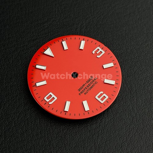 29mm red watch - red, dial