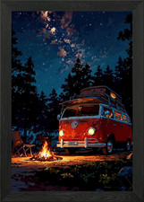 Vintage Campervan Camping