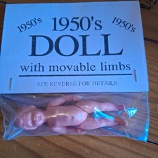 VINTAGE 3" 1950'S DOLL WITH