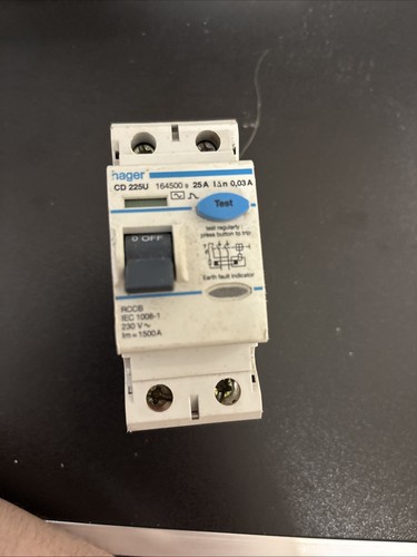 Hager amp 30ma double pole - hager, 25