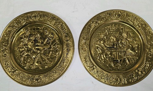 Vintage embossed brass - 2,