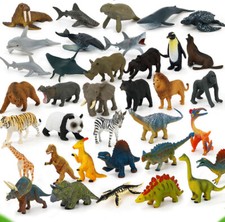 Wild Animal Dinosaur Zoo Safari Farm Playset Toy Animal Figure Kid Children Gift