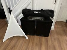 Peavey Pro - 15 4 ohm passive speakers pair,600 watts program x2 plus 1200w amp 