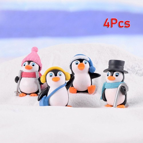 Cake topper penguin figures - cake,
