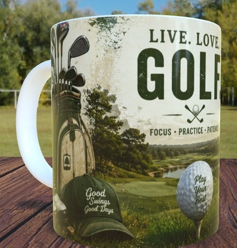 Golf mug gift - -, fathers