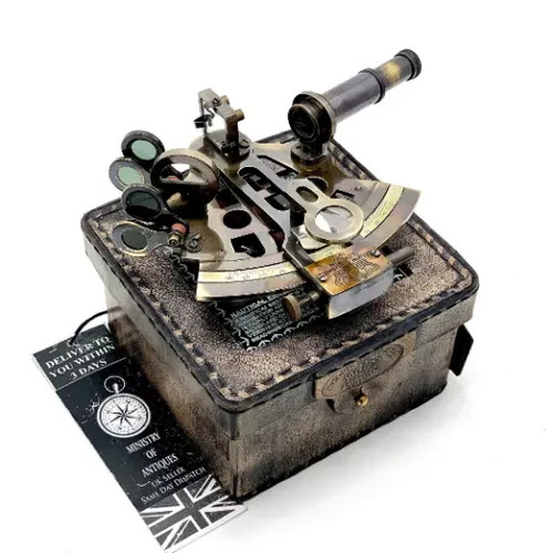 Antique sextant genuine - sextant,