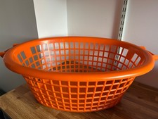 Vintage Oval Orange Plastic