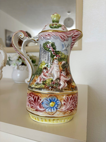 Capodimonte italy lidded - capodimonte,