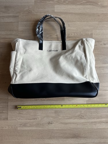 Cream and black calvin klein - calvin,