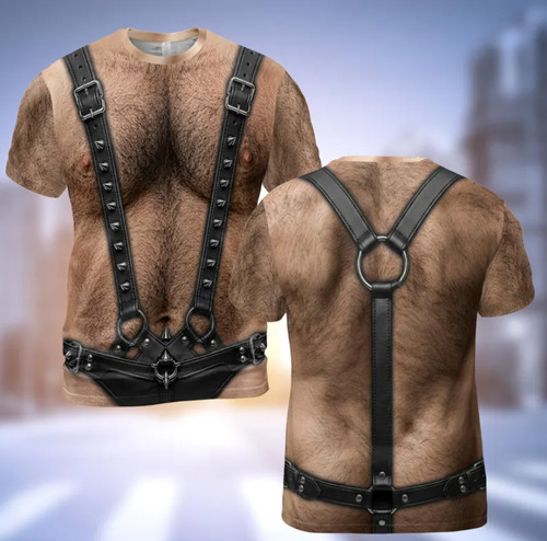 Funny leather harness - funny,