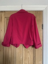 Primark Atmosphere Women’s Pink Blazer Cuffed Sleeved Size 14