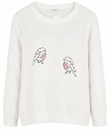 Bonmarché fluffy robin jumper - bonmarché,